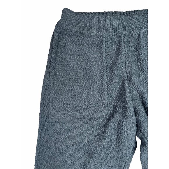 Free People Beach karina Sweater Black Textured Knit Flared Pants X-Small - Picture 7 of 10
